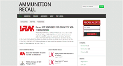 Desktop Screenshot of ammorecall.com
